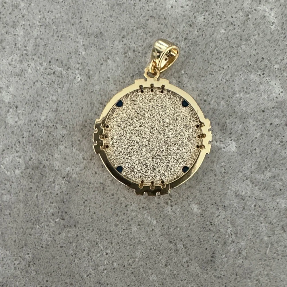 March Birth Month Flower and Birthstone Pendant